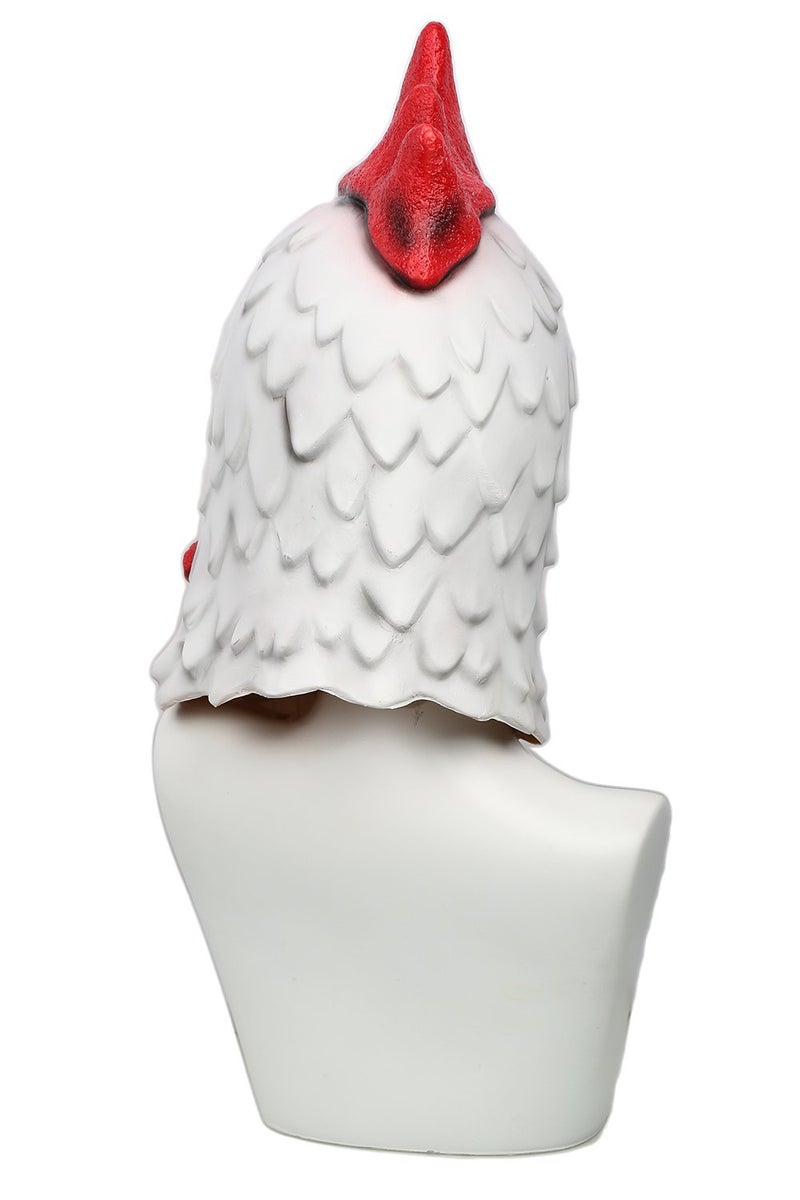 XCOSER Rooster Cock Mask Full Head Props for Halloween Cosplay Latex - Image 5
